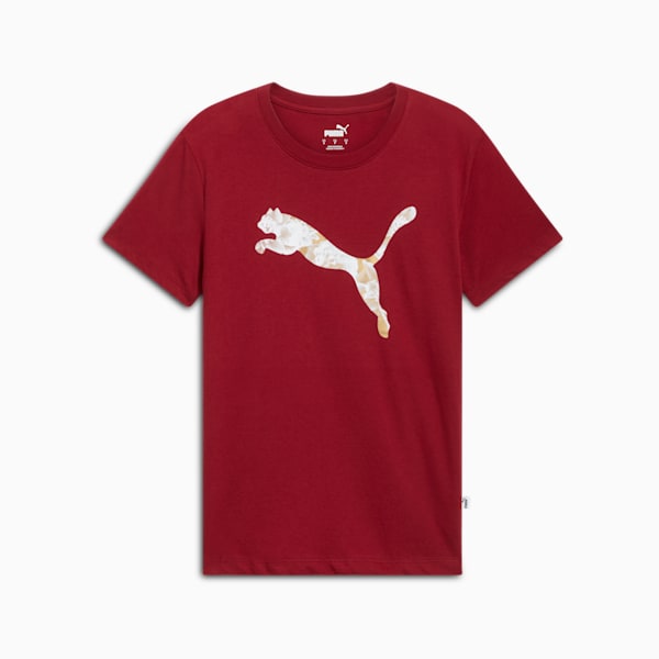 Camiseta Holiday Metallic para mujer, Intense Red, extralarge